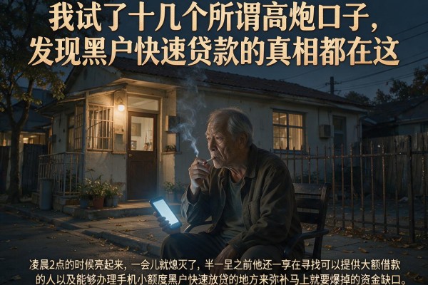 我试了十几个所谓高炮口子，发现黑户快速贷款的真相都在这