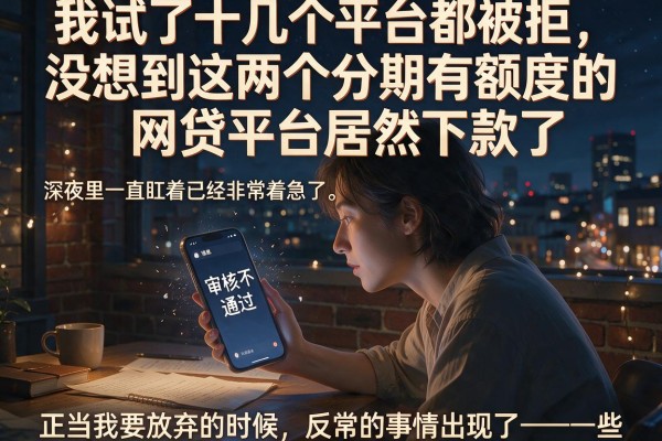 我试了十几个平台都被拒，没想到这两个分期有额度的网贷平台居然下款了