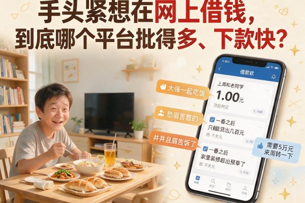 手头紧想在网上借钱，到底哪个平台批得多、下款快？