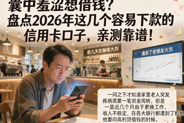 囊中羞涩想借钱？盘点2026年这几个容易下款的信用卡口子，亲测靠谱！