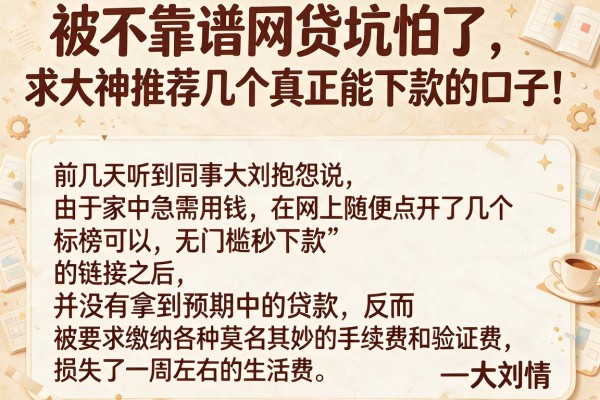 被不靠谱网贷坑怕了，求大神推荐几个真正能下款的口子！