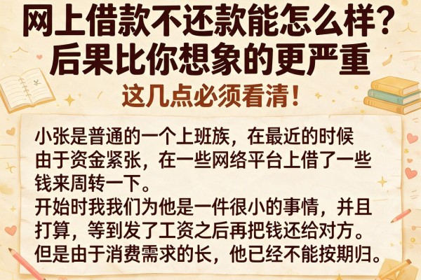 网上借款不还款能怎么样？后果比你想象的更严重，这几点必须看清！