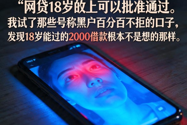 我试了那些号称黑户百分百不拒的口子，发现18岁能过的2000借款根本不是想的那样