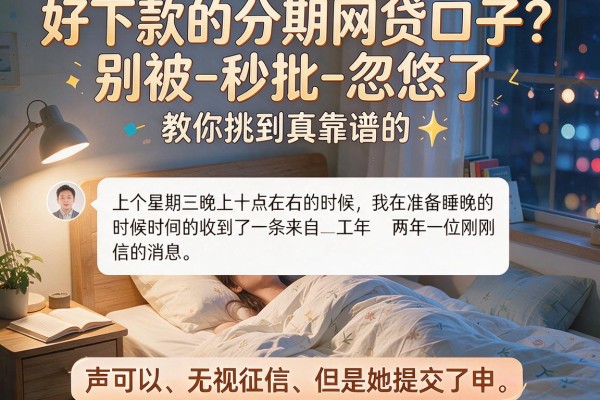 好下款的分期网贷口子？别被-秒批-忽悠了，教你挑到真靠谱的