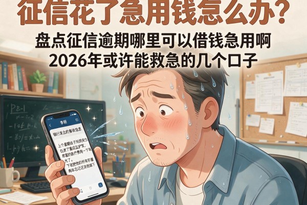 征信花了急用钱怎么办？盘点征信逾期哪里可以借钱急用啊2026年或许能救急的几个口子