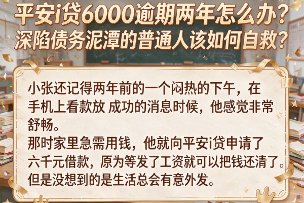 平安i贷6000逾期两年怎么办？深陷债务泥潭的普通人该如何自救？