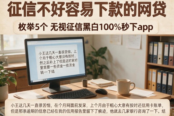 征信不好容易下款的网贷，枚举5个无视征信黑白100%秒下app