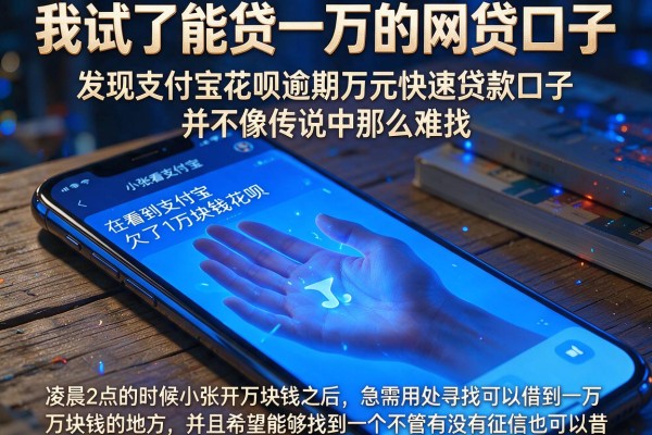 我试了能贷一万的网贷口子，发现支付宝花呗逾期万元快速贷款口子并不像传说中那么难找