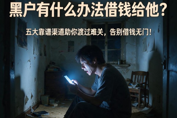 黑户有什么办法借钱给他？五大靠谱渠道助你渡过难关，告别借钱无门！