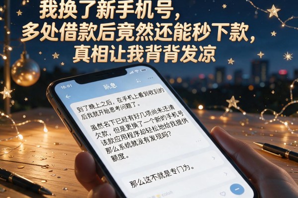 我换了新手机号，多处借款后竟然还能秒下款，真相让我背脊发凉