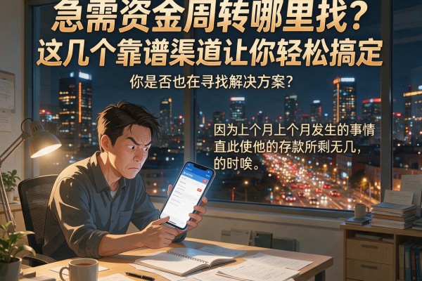急需资金周转哪里找？这几个靠谱渠道让你轻松搞定，你是否也在寻找解决方案？