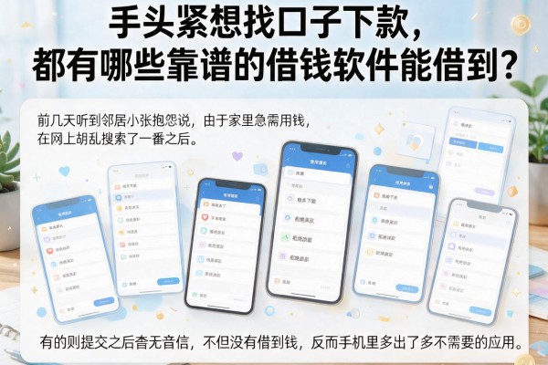 手头紧想找口子下款，都有哪些靠谱的借钱软件能借到？