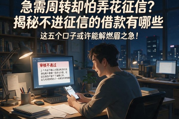 急需周转却怕弄花征信？揭秘不进征信的借款有哪些，这五个口子或许能解燃眉之急！