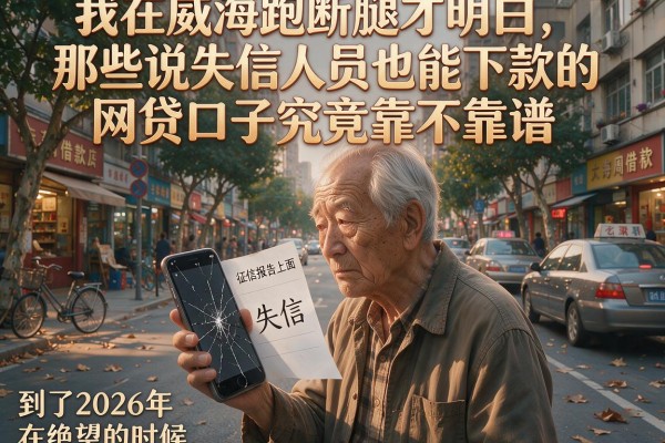 我在威海跑断腿才明白，那些说失信人员也能下款的网贷口子究竟靠不靠谱