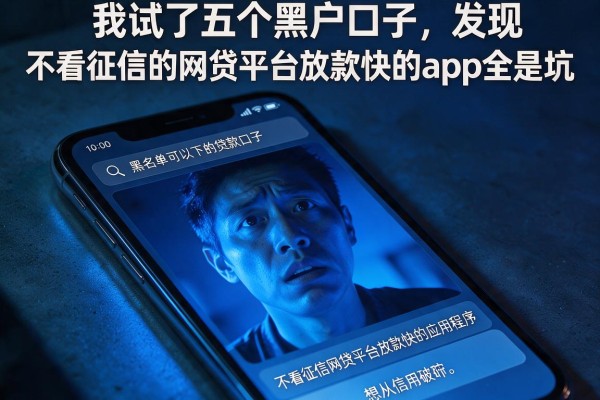 我试了五个黑户口子，发现不看征信的网贷平台放款快的app全是坑