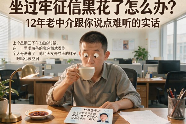 坐过牢征信黑花了怎么办？12年老中介跟你说点难听的实话