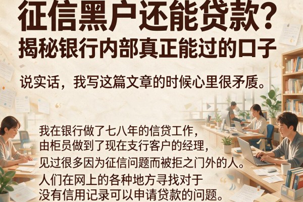 征信黑户还能贷款?揭秘银行内部真正能过的口子