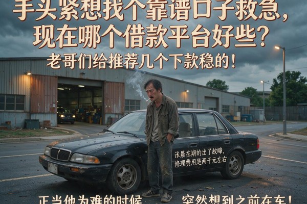 手头紧想找个靠谱口子救急，现在哪个借款平台好些？老哥们给推荐几个下款稳的！