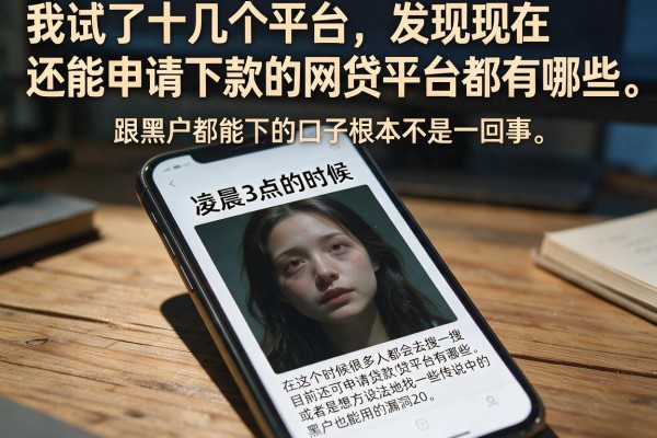 我试了十几个平台，发现现在还能申请下款的网贷平台都有哪些，跟黑户都能下的口子根本不是一回事