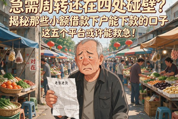 急需周转还在四处碰壁？揭秘那些小额借款下户能下款的口子，这五个平台或许能救急！