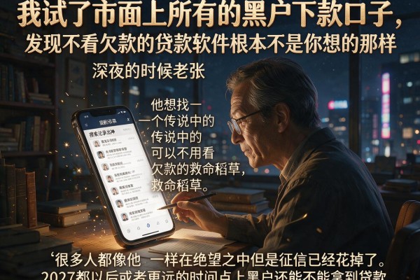 我试了市面上所有的黑户下款口子，发现不看欠款的贷款软件根本不是你想的那样