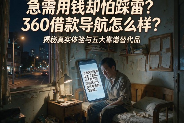 急需用钱却怕踩雷？360借款导航怎么样？揭秘真实体验与五大靠谱替代品