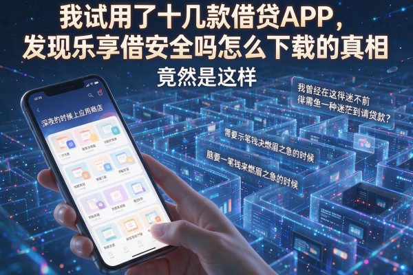 我试用了十几款借贷APP，发现乐享借安全吗怎么下载的真相竟然是这样