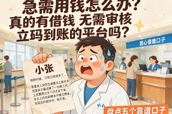 急需用钱怎么办？真的有借钱无需审核立马到账的平台吗？盘点五个靠谱口子