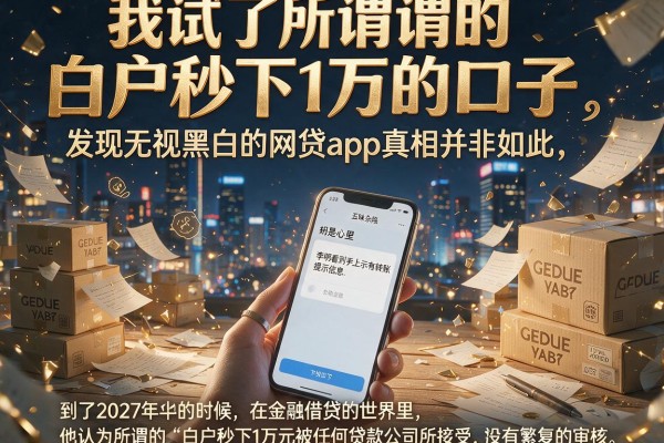 我试了所谓的白户秒下1万的口子,发现无视黑白的网贷app真相并非如此
