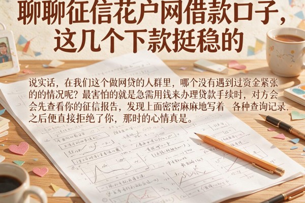 聊聊征信花户网借款口子，这几个下款挺稳的