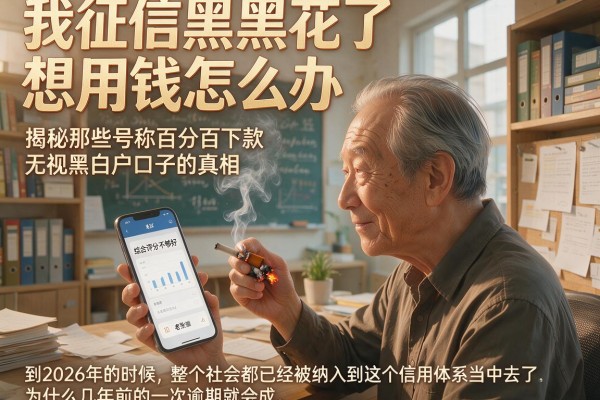 我征信黑花了想用钱怎么办，揭秘那些号称百分百下款无视黑白户口子的真相