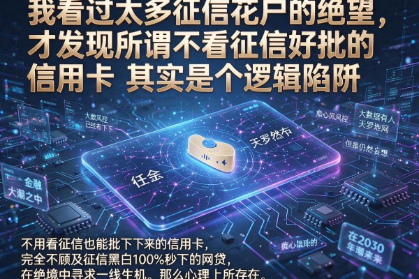 我看过太多征信花户的绝望，才发现所谓不看征信好批的信用卡其实是个逻辑陷阱