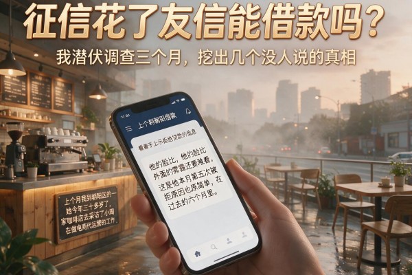 征信花了友信能借款吗？我潜伏调查三个月，挖出几个没人说的真相