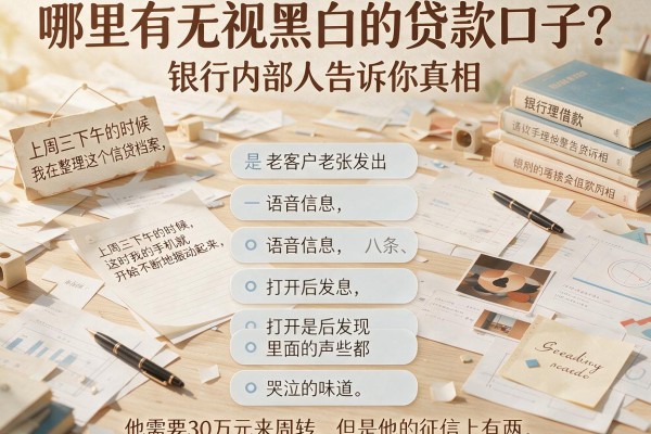 哪里有无视黑白的贷款口子？银行内部人告诉你真相
