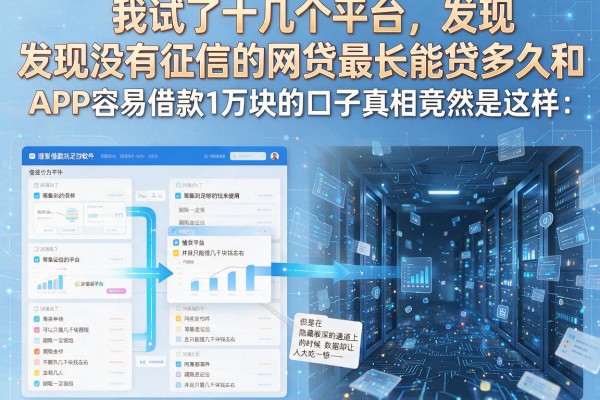 我试了十几个平台，发现没有征信的网贷最长能贷多久和APP容易借款1万块的口子真相竟然是这样