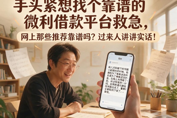 手头紧想找个靠谱的微利借款平台救急，网上那些推荐靠谱吗？过来人讲讲实话！