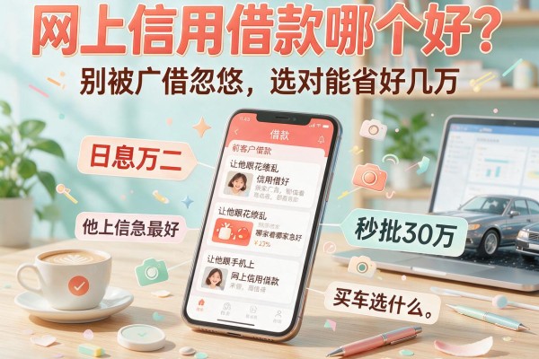 网上信用借款哪个好？别被广告忽悠，选对能省好几万