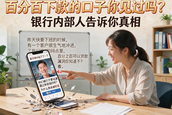 百分百下款的口子你见过吗？银行内部人告诉你真相