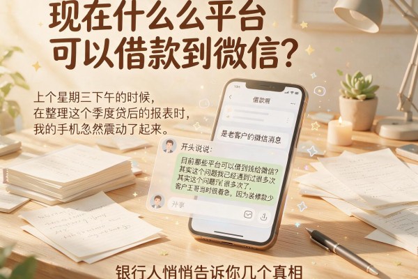 现在什么平台可以借款到微信?银行人悄悄告诉你几个真相