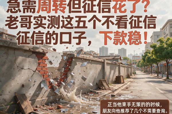 急需周转但征信花了？老哥实测这五个不看征信的口子，下款稳！