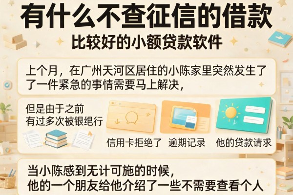 有什么不查征信的借款，罗列五个比较好的小额贷款软件