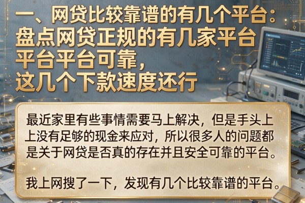 盘点网贷正规的有几家平台可靠，这几个下款速度还行
