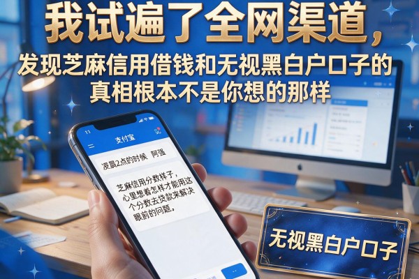 我试遍了全网渠道，发现芝麻信用借钱和无视黑白户口子的真相根本不是你想的那样