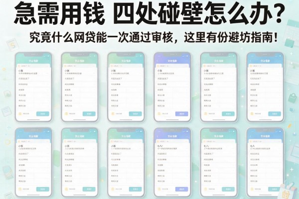 急需用钱四处碰壁怎么办？究竟什么网贷能一次通过审核，这里有份避坑指南！