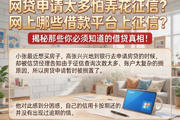 网贷申请太多怕弄花征信？网上哪些借款平台上征信？揭秘那些你必须知道的借贷真相！