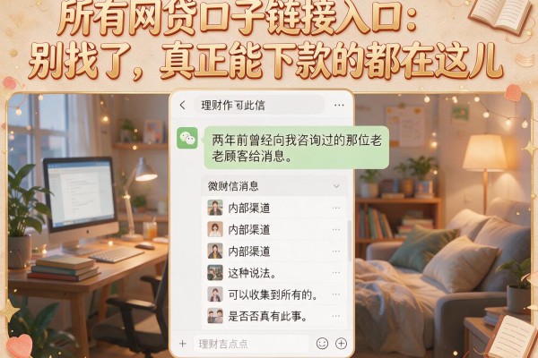 所有网贷口子链接入口：别找了，真正能下款的都在这儿