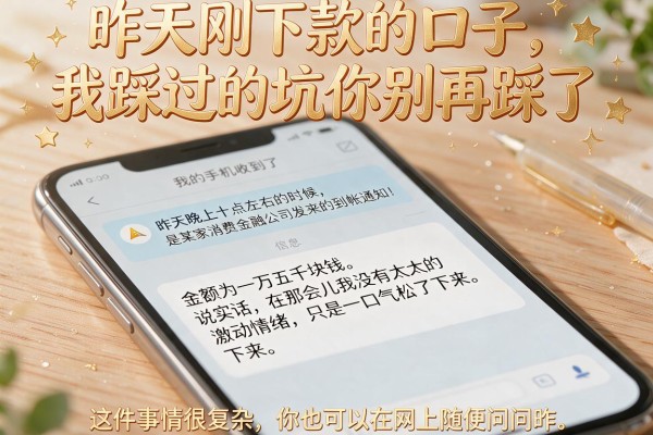 昨天刚下款的口子，我踩过的坑你别再踩了