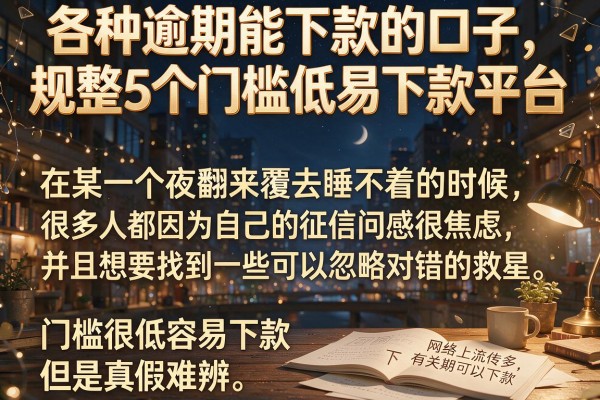 各种逾期能下款的口子，规整5个门槛低易下款平台