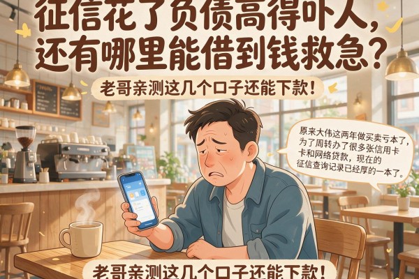 征信花了负债高得吓人，还有哪里能借到钱救急？老哥亲测这几个口子还能下款！