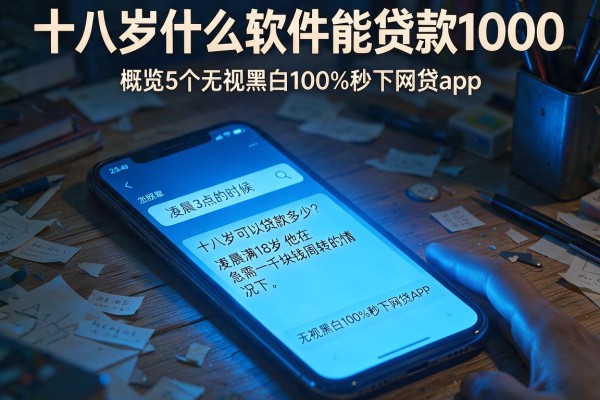 十八岁什么软件能贷款1000，概览5个无视黑白100%秒下网贷app